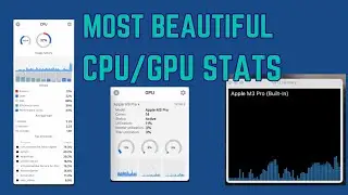 Mac users - Enable beautiful CPU/GPU stats on Mac ( two methods )