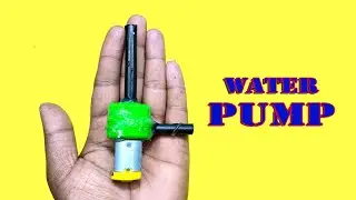 How To Make Mini Water Pump At Home With DC Moter Science Project #schoolproject