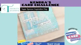 #KendrasCardChallenge15 Featuring Trinity Stamps | Non-traditional Christmas Card