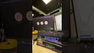Win, Win, Win: 3-Monitor Setup for Work and Play in Seconds! #shorts #wfh #gaming #stocks