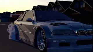 NFSMW M3 GTR Smoke Test Cinema 4D