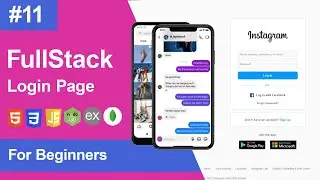 11 | How to Build a Fullstack Instagram Login Page | HTML, CSS, JS, Express, Node, MongoDB