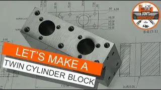 Making A Marine Engine Twin Cylinder Block Start To Finish