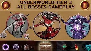 Shadow Fight 2 || Underworld Tier 3 All Bosses Gameplay || 1st place rewards