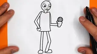 COMO DIBUJAR A BALDI | Friday Night Funkin (FNF) - paso a paso, fácil y rápido