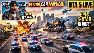 🔴 GTA 5 LIVE – Police Chase With JET CAR Went Crazy 😭🔥 