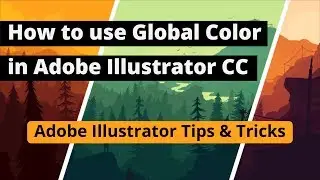 How to use Global Color in Adobe Illustrator CC