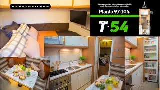 Novo Layout interno no trailer T54 para 2024 - Planta 97-104 confira essa novidade!