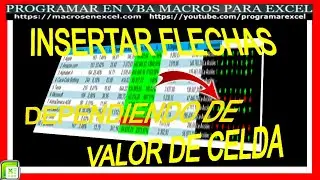608 ❤️ Como INSERTAR 🔥 TEXTO y Una FLECHA con 🔥 DISTINTO COLOR y FUENTE en Celda en Excel VBA