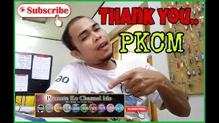 Hallo Mga ka-Agagay! | Pasasalamat Message for PKCM group Promote Ko Channel Mu.