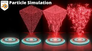 Blender Tutorial - Sci-Fi Particle Simulation in Eevee Blender 2.9 | Blender Timelapse