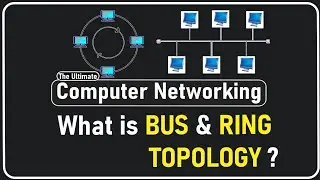 What is BUS & RING Topology ? | Computer Network for CyberSecurity | Urdu / Hindi