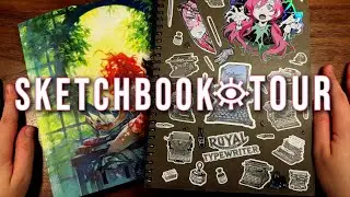 ★ FIRST SKETCHBOOK TOUR of 2024 // full-time artist's every-day sketchbook flip-through hangout ☕️