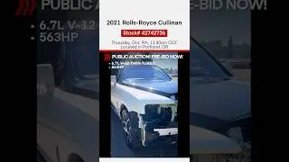 2021 Rolls-Royce Cullinan! Public Auction 10/9, 11:30am CDT. Download the IAA Buyer app today! 