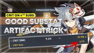 Good Substat Artifact Trick (Getting Crit On 4th Subs) - Genshin Impact