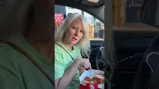 Momma tries the viral KFC Chizza 😳🤣 