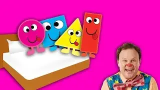 The Shapes come to town! | Shapes jumping on the bed! In Mr Tumbles Garden!
