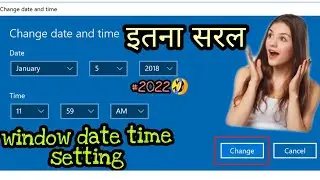 How to change date and time in windows 10|| fix windows 10 date and time isue,  