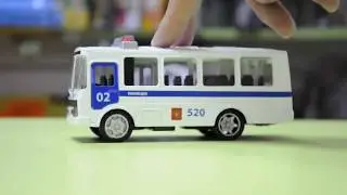 Игрушка автобус ПАЗ 3205 полиция 02 
