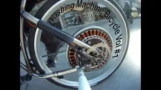 Washing Machine brushless motor on a bicycle 