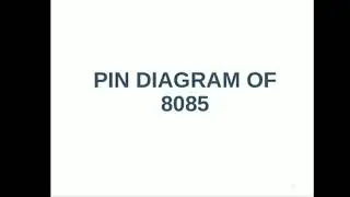 Pin diagram of 8085 Microprocessor
