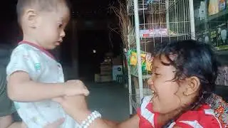 main kerumah keponakan,Ade iyas