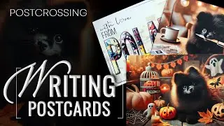 ✒️ WRITING & Decorating postcards | Oct 2024 | #20 | POSTCROSSING
