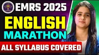 EMRS English Marathon One Shot 2025 | Full Syllabus Revision | EMRS TGT/PGT English