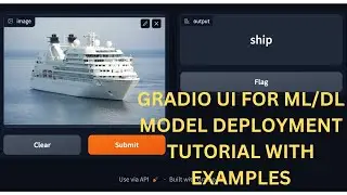 Gradio UI development for ML/DL model deployment tutorial