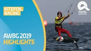 Kitefoil Racing Highlights Video | ANOC World Beach Games Qatar 2019