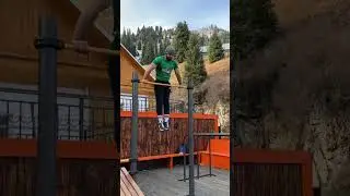 Тренировка в горах Алматы (Казахстан🇰🇿) #спорт #турники #брусья #воркаут #выходсилой