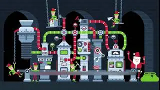 Christmas factory conveyor