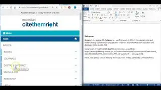 How to check your reference list with Cite Them Right