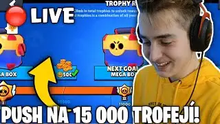 PUSH na 15 000 TROFEJI! [ZÁZNAM] 🔴 - Brawl Stars STREAM CZ SK |Jeniik