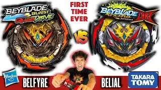 Beyblade Quad Drive VS Dynamite Battle | Belfyre vs Belial!  Generations Beyblade Burst Review!