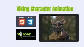 [HTML, CSS] Viking Character Animation GSAP - 4 Minutes Tutorial