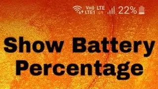 How to Show battery percentage on Samsung M02S,M31S,M21S,M31 Prime
