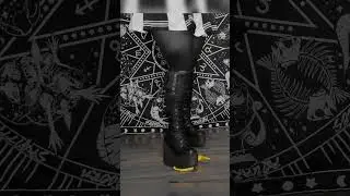 Platform Wedge Boots crush banana 