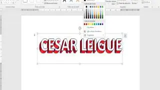 CREAR TEXTO 3D EN WORD/BONITAS LETRAS EN WORD