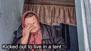 Grandma was kicked out to live in a tent. Abandoned villages in Russia.