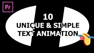 10 unique TEXT INTRO ANIMATION/EFFECT premiere pro 2022 | 3d transition text animation | ultra key