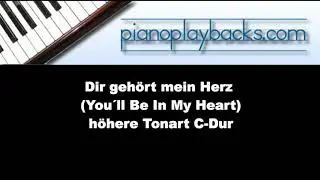 Dir gehört mein Herz (You´ll Be In My Heart) Playback Instrumental C-Dur Demo