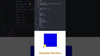 explain absolute position css #shorts #htmlcoding #cssproperties #csstutorial  #coding