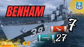 World of Warships BENHAM: Torpedo Madness #wows #worldofwarships #gaming