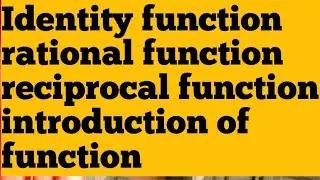 FUNCTION CLASS 11