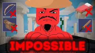NO BED + NO ARMOR + NO KILL Challenge.. (Roblox Bedwars)