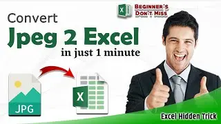 How to convert jpeg to excel with mobile | convert jpg table pics into excel format | just 1 minute