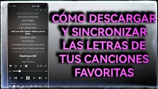 🎵🎶 Cómo descargar y sincronizar al compás las letras de tus canciones favoritas paso a paso 🎵🎶
