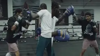 Shakur Stevenson EXPLOSIVE MITTWORK with TERENCE CRAWFORD