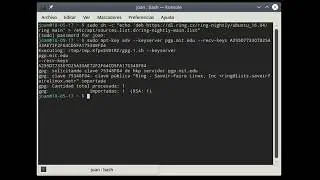 Ring en Linux Mint